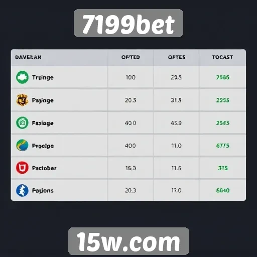 Comparação das opções de pagamento no 7199bet